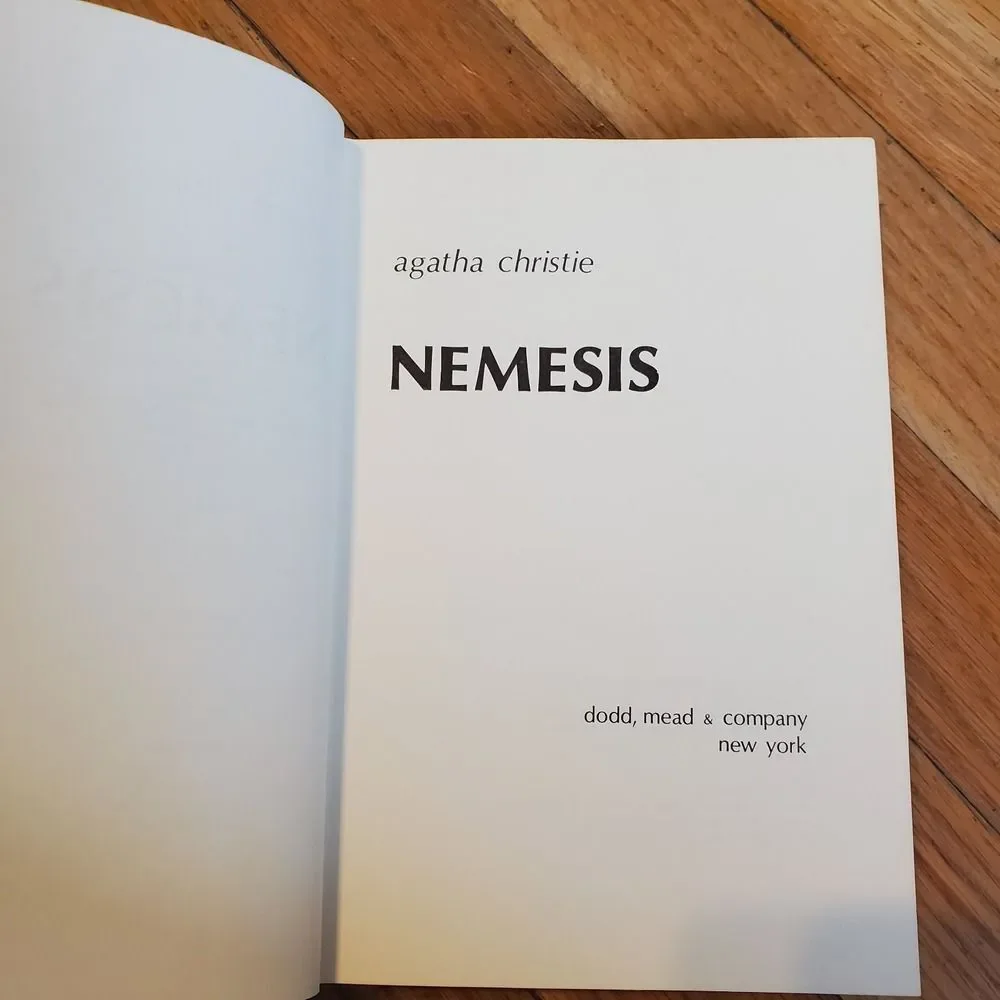Nemesis by Agatha Christie hardcover book vintage copyright‎ 1971